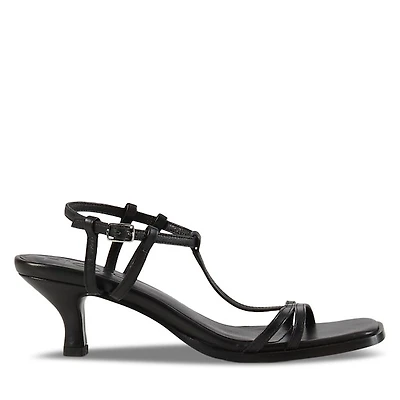 Floyd Women's Bella Heeled Sandals Black, Leather