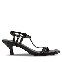 Floyd Women's Bella Heeled Sandals Black, Leather