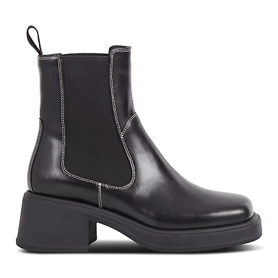 Vagabond Shoemakers Women's Dorah Chelsea Boots Black White, Leather