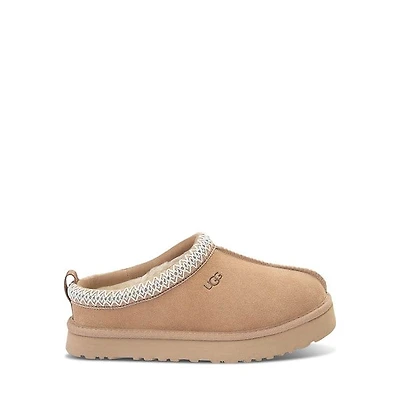 UGG Little Kid's/Big Kid's Tazz Platform Slippers Sand, Kid Suede