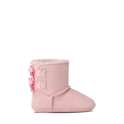 UGG Baby/Toddler Bailey Bow Boots Ribbon Candy Rose, Months), Suede