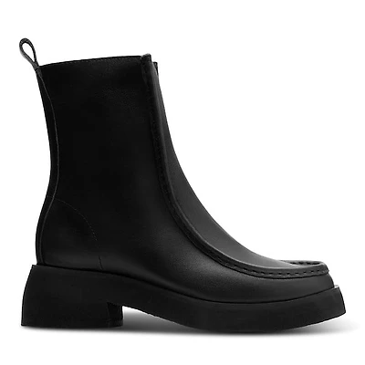 Clarks Women's Effery Zip Heeled Boots Black, Leather