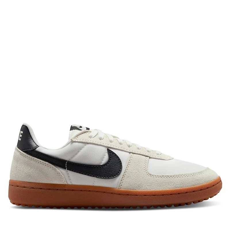Nike Women's Field General Sneakers Ivory/Black White Os Div., Leather