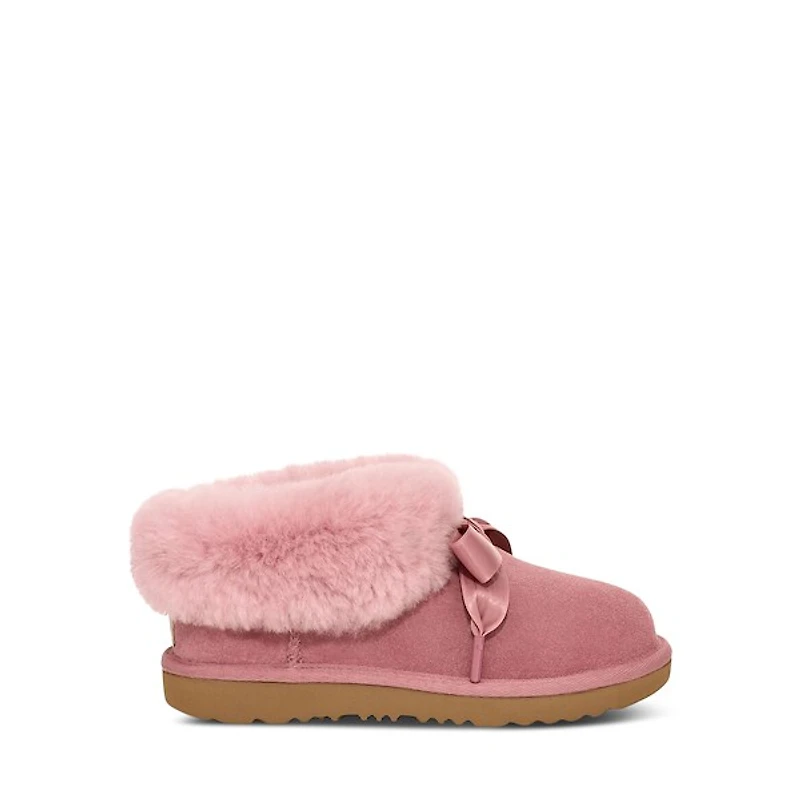 UGG Little Kid's / Big Bailey Slippers Powder Rose, Kid Suede