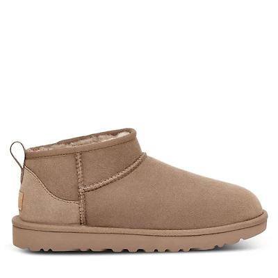 UGG Women's Classic Ultra Mini Boots Caribou Taupe, Leather