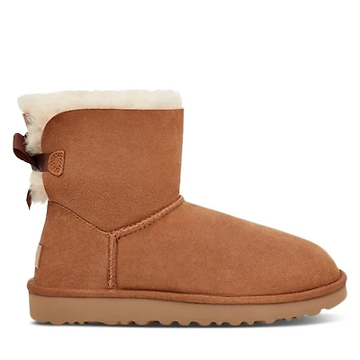 UGG Women's Mini Bailey Bow Gris, Leather