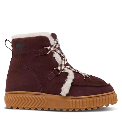 SOREL Women's Ona Ave Alpine Waterproof Winter Boots Redwood Bourgogne, Suede