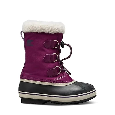 SOREL Little Kid/Big Kid Yoot Pac Nylon WP Winter Waterproof Boots Purple, Leather