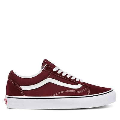Vans Old Skool Sneakers Bourgogne, Womens / Mens Canvas