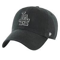 '47 Brand LA Dodgers Clean Up Cap in Black, Cotton