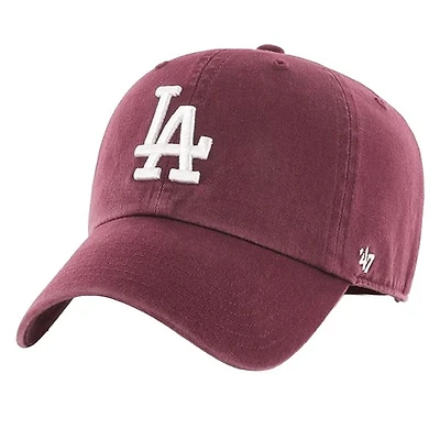 '47 Brand LA Dodgers Clean Up Cap in Bourgogne, Cotton