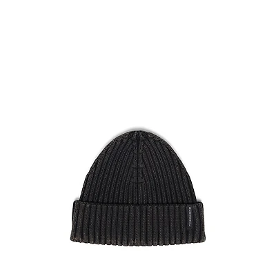 Herschel Supply Co. Wallace Acid Wash Beanie Hat in Black, Cotton