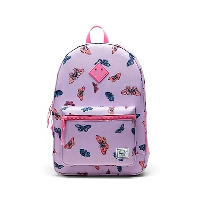 Herschel Supply Co. Kids Heritage Butterfly Backpack in Purple/Pink/Blue, Polyester