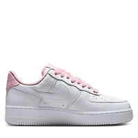 Nike Women's Air Force 1 '07 Sneakers White/Pink White Misc, Leather