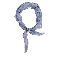 Floyd Paisley Scarf in Blue/White, Polyester
