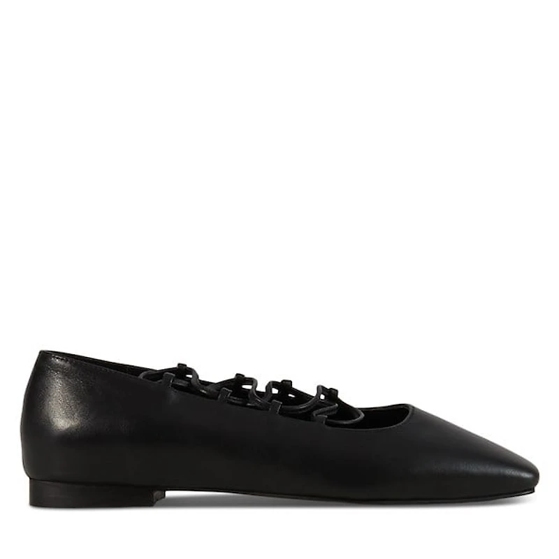 Floyd Women's Stef Ballet Flats Black, Leather