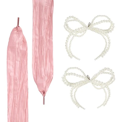 Floyd Pearl Shoes Charms Set in Rose Pale, Synthetic