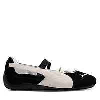 Puma Women's Speedcat Ballet Shoes Black White, Leather