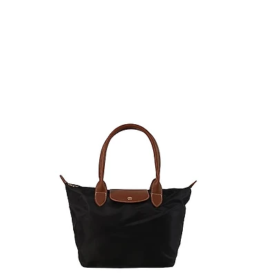 Floyd Foldable Nylon Tote Bag in Black, Polyester
