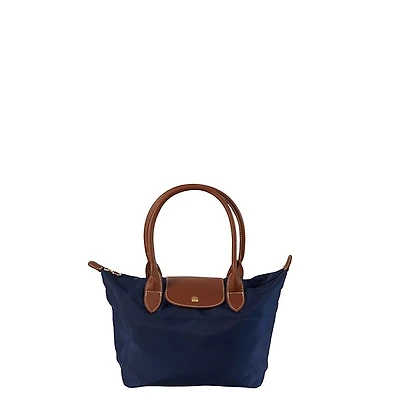 Floyd Foldable Nylon Tote Bag in Marine, Polyester