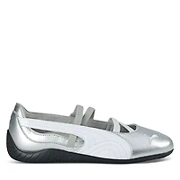 Puma Women's Speedcat Ballet Shoes Silver/White Argente, Leather