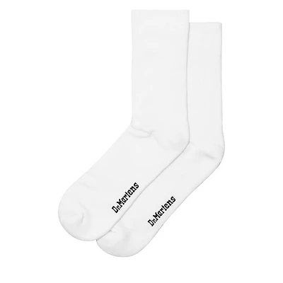 Dr. Martens Double Doc Cotton Blend Socks White, Nylon