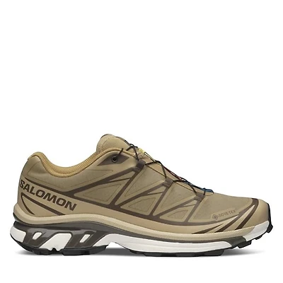 Salomon XT-6 GORE-TEX Sneakers Beige/Brown Bright Green, Womens / Mens Rubber