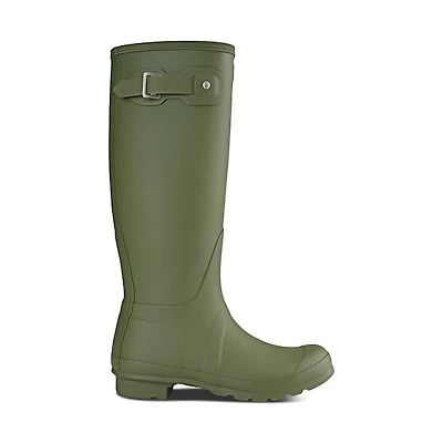 Hunter Women's Original Tall Waterproof Boots Khaki Kaki, Polyester