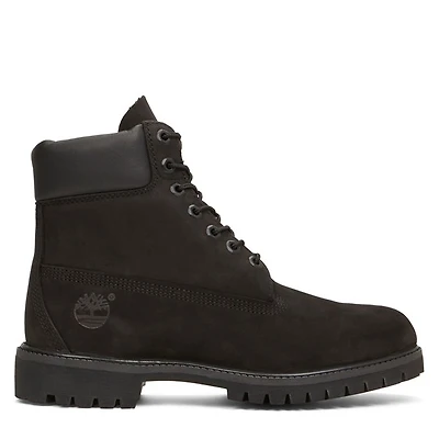 Timberland Men's 6-Inch Premium Waterproof Boots Black Nubuck, Leather