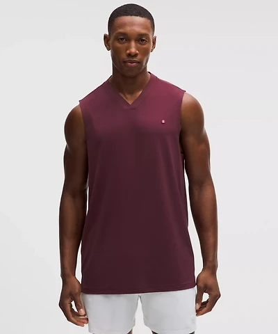 Mesh-Panelled Tennis Sleeveless Shirt