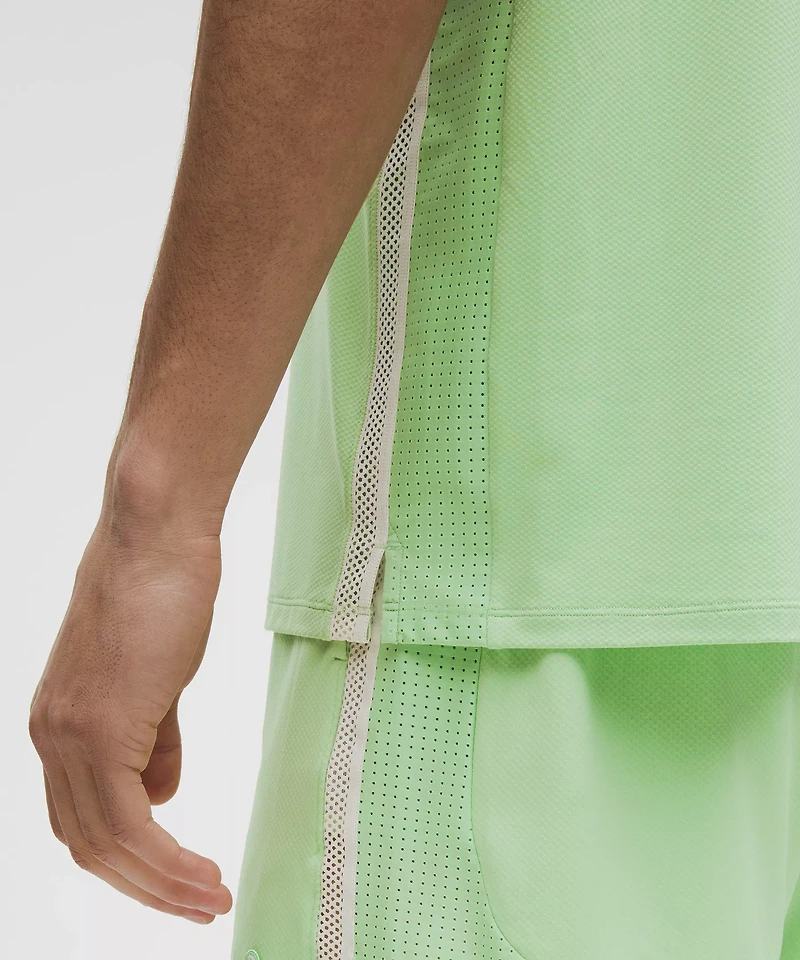 Mesh-Panelled Tennis Sleeveless Shirt