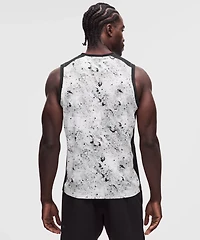 Pique Mesh-Panel Sleeveless Tennis Shirt