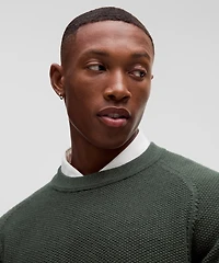 Textured Knit Crewneck Sweater | Men's Sweaters