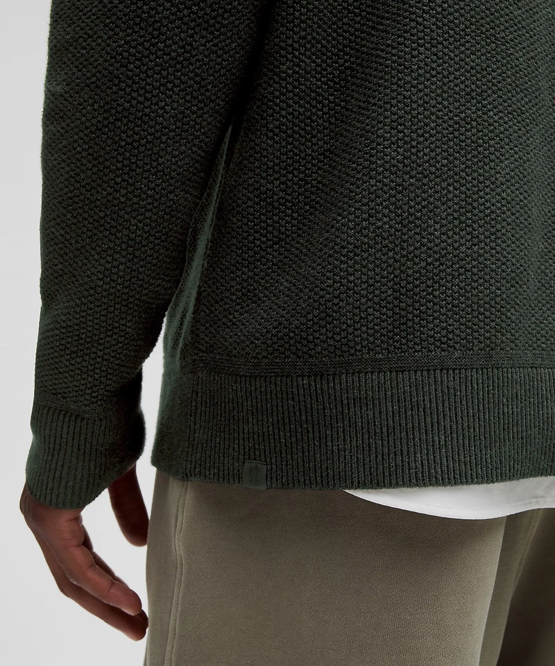 Textured Knit Crewneck Sweater | Men's Sweaters