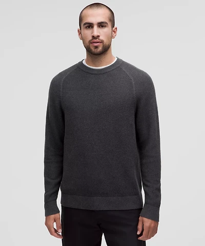 Textured Knit Crewneck Sweater | Men's Sweaters