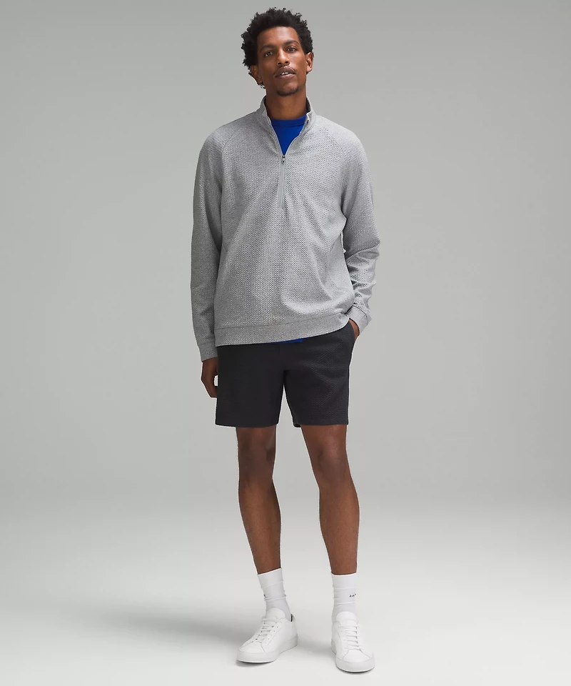 Textured Double-Knit Cotton Half Zip | Men's Hoodies & Sweatshirts