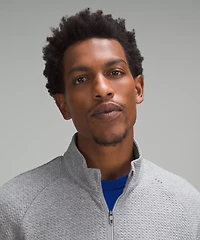 Textured Double-Knit Cotton Half Zip | Men's Hoodies & Sweatshirts
