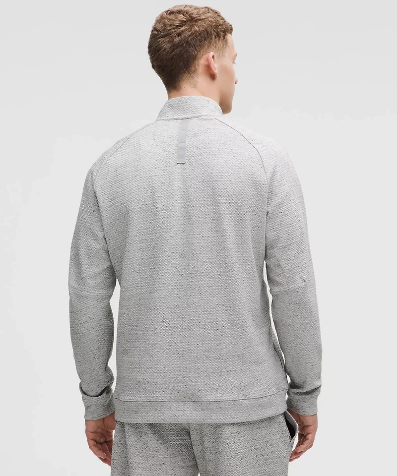 Textured Double-Knit Cotton Half Zip | Men's Hoodies & Sweatshirts