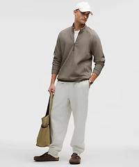 Textured Double-Knit Cotton Half Zip | Men's Hoodies & Sweatshirts