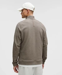 Textured Double-Knit Cotton Half Zip | Men's Hoodies & Sweatshirts