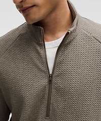 Textured Double-Knit Cotton Half Zip | Men's Hoodies & Sweatshirts
