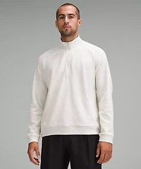 Textured Double-Knit Cotton Half Zip | Men's Hoodies & Sweatshirts