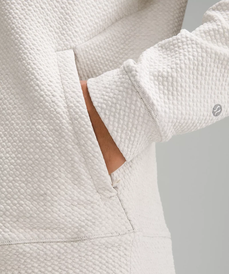 Textured Double-Knit Cotton Half Zip | Men's Hoodies & Sweatshirts