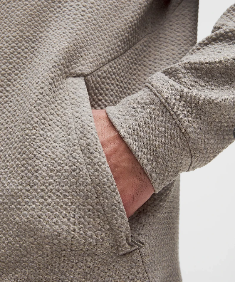 Textured Double-Knit Cotton Hoodie