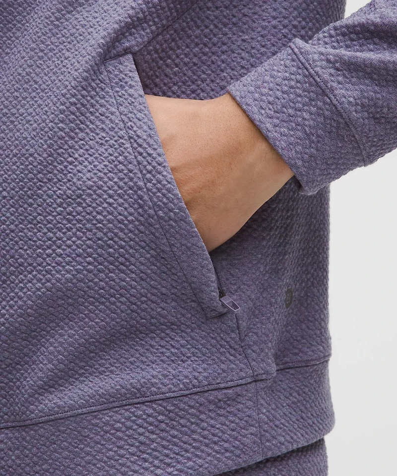 Textured Double-Knit Cotton Hoodie