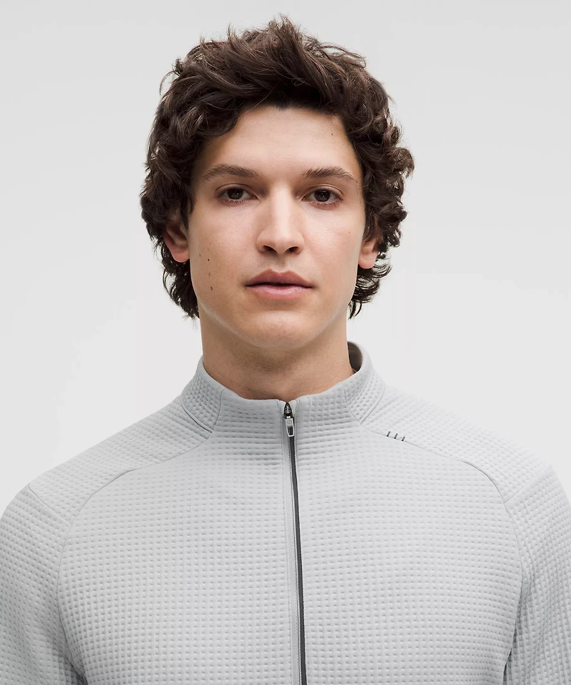 Waffle-Knit Half Zip