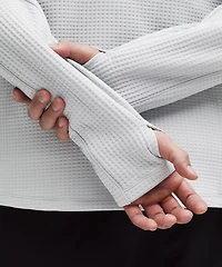 Waffle-Knit Half Zip