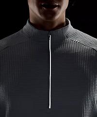 Waffle-Knit Half Zip