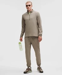 Waffle-Knit Half Zip