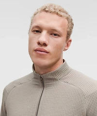 Waffle-Knit Half Zip